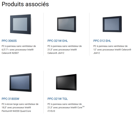 Panels PC Advantech série 3000