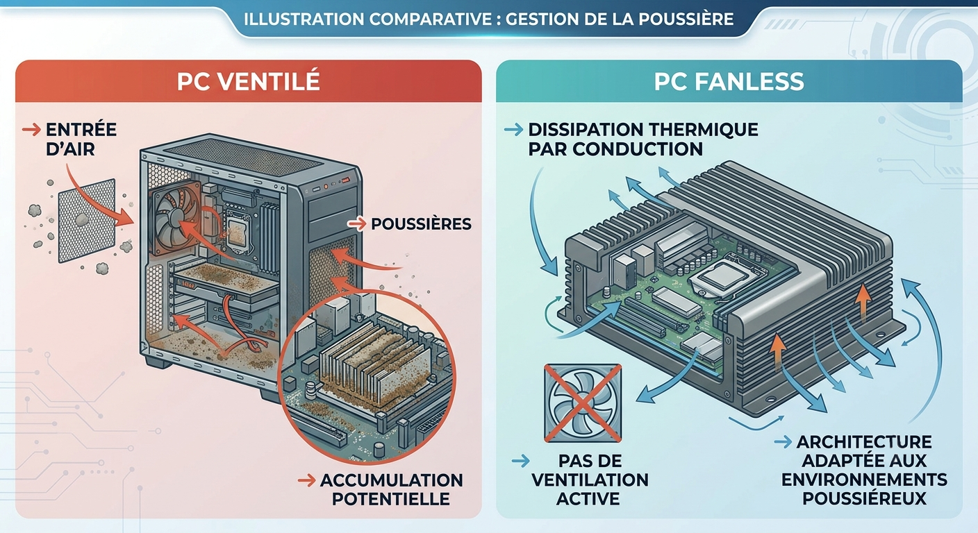 Poussière industrielle
