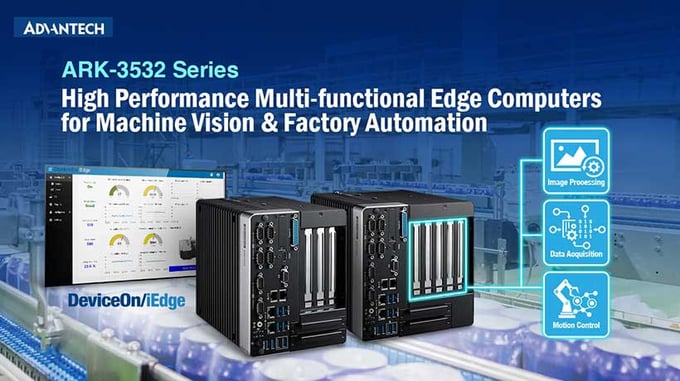 PC ARK-3532 pour applications d'Intelligence Artificielle et de Machine Vision