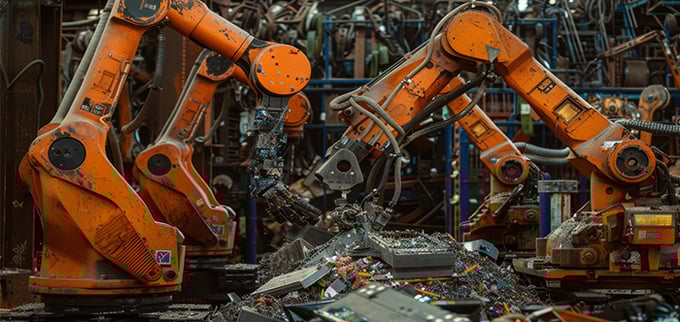 Réduire les émissions de carbone grâce au tri robotisé de l’acier