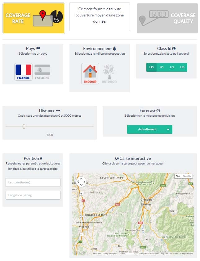 Couverture réseau SIGFOX